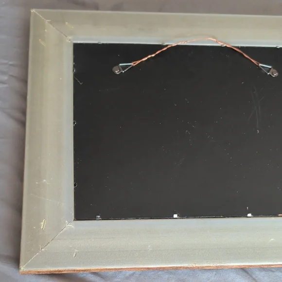 Antique-Style Framed Hawaiian Island Map Wall Art - Gold Brown - Picture 6 of 7